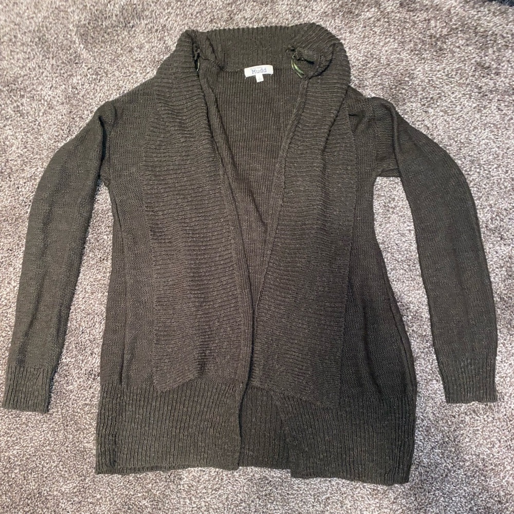 Olive green cardigan size large